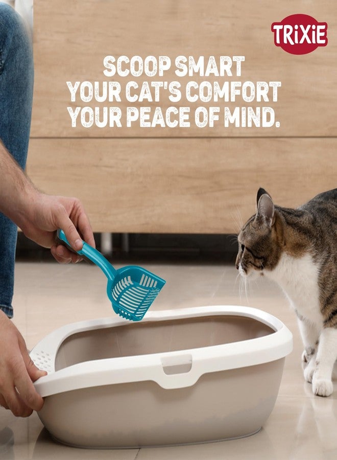 Trixie Clumping Cat Litter Scoop with Dirt Bags, Plastic Scoop with Waste Bag in Handle of The Scoop, Made, Specially Designed to be User-Friendly - 38cm, (Pack of 4) - Image 2